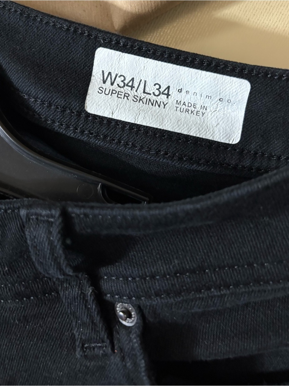 Denim&Co Black Skinny Jeans